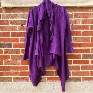 Ruffle Sweater Cardigan